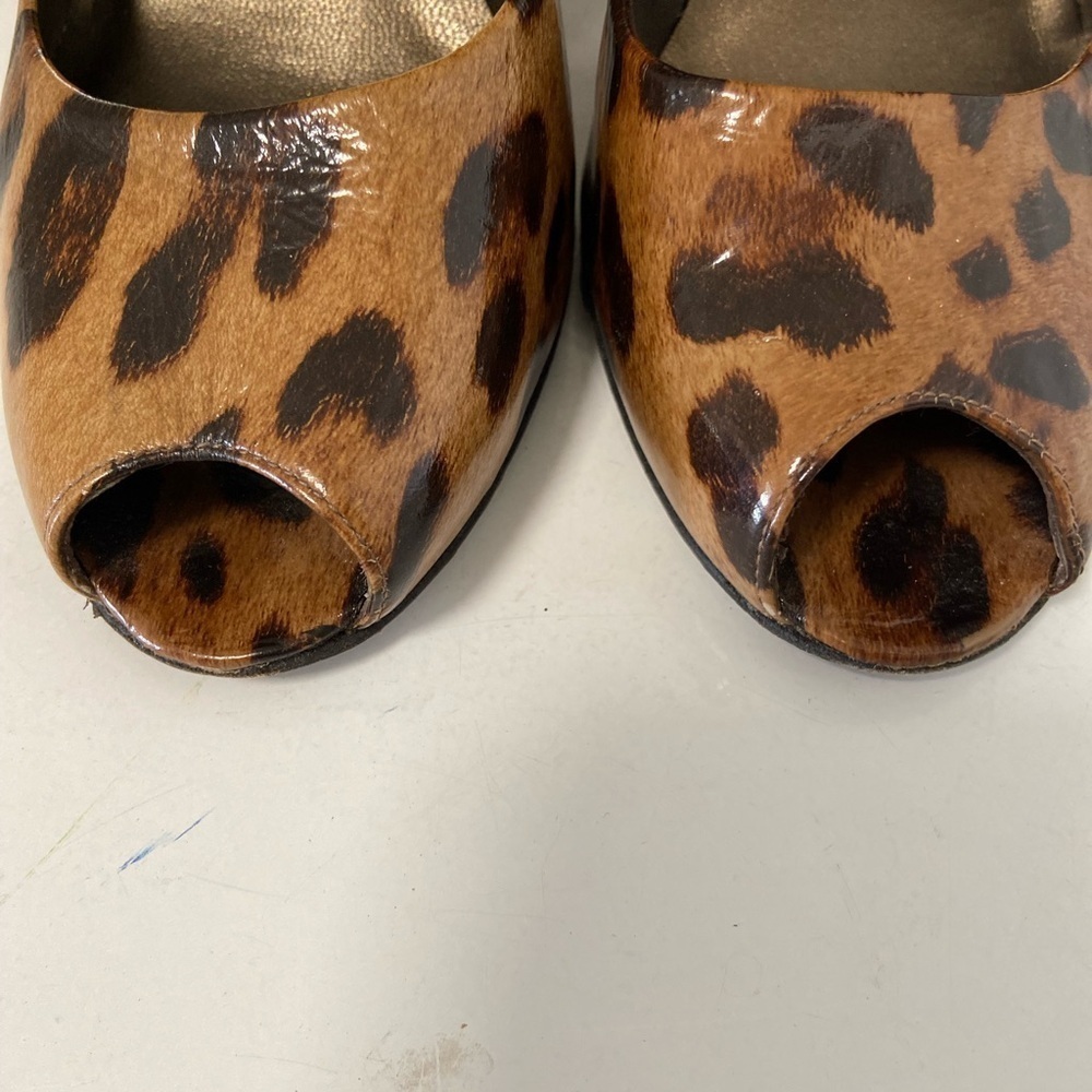 Stuart Weitzman 8.5 Cheetah Leopard Print Sexy Op… - image 8